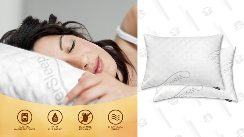 WonderSleep Shredded Memory Foam Pillow (Queen, 2-Pack) | $40 | AmazonWonderSleep Shredded Memory Foam Pillow (King, 2-Pack) | $60 | Amazon